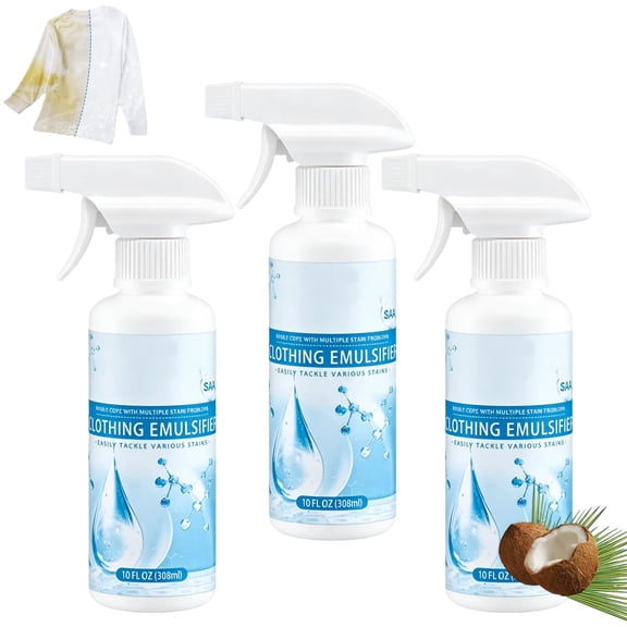 Clothing Emulsifier Stain Remover, Non-ionic Laundry Pre-Treatment, Your Go-To Laundry Cleaner, Powerful Laundry Stain Remover Spray, Stubborn Stains Gone