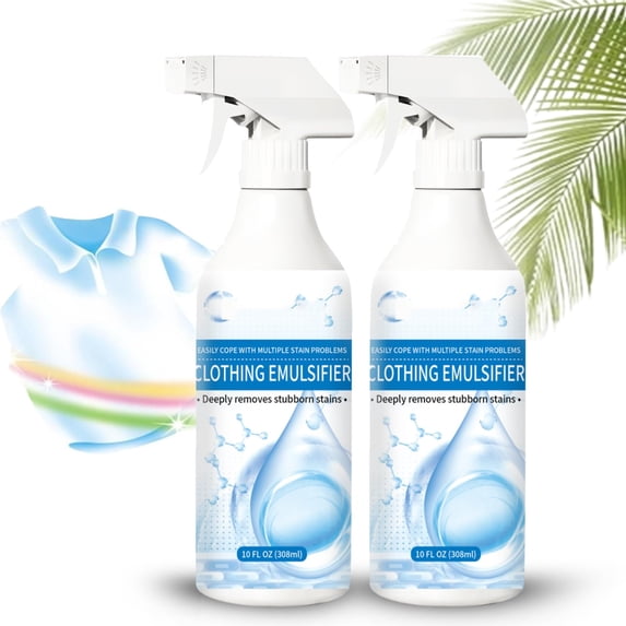 Clothing Emulsifier Stain Remover, Powerful Non-ionic Laundry Pre-Treatment, Fast Spot Spray for Grease & Oil,Ideal for Home and Professional Laundry