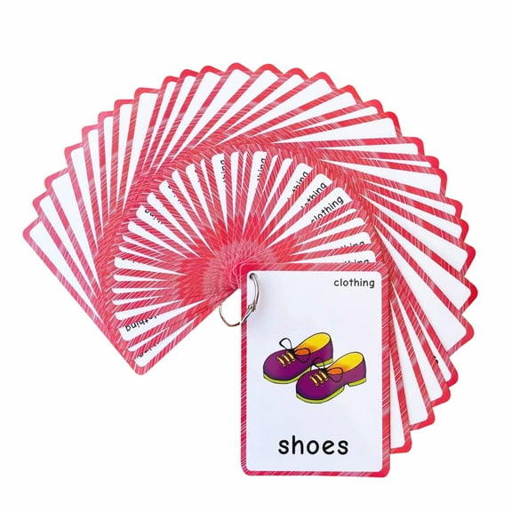 Clothing Flash Cards | Learning Toys Flashcards for Children Pre-K, Toddlers and Kids.(36Pcs/Set)