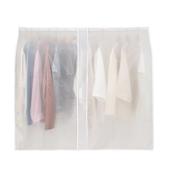 Clothing Garment Rack Cover - Waterproof PEVA Dust Protector for Hanging Clothes - Clothes Rack Cover for Closet Storage & Protection