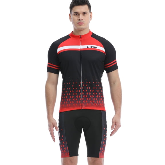Clothing Men Cycling Jersey Set Breathable Quick Dry Short Sleeve And Padded Shorts Cycling Outfit Set