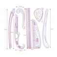 thumbnail image 1 of Clothing Pattern Making Ruler Dress Makers Ruler Measuring Tools Bendable Styling Sewing French Curve Ruler Set for Tailors, 7 Pieces, 1 of 7