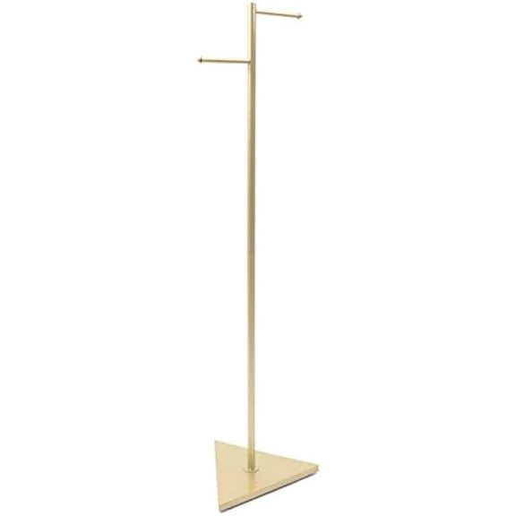 Clothing Rack, 6 Inch Gold Metal Clothing Rack with Double Bar Design for Clothing Retail Store, Home, Workroom or Dance Studio$$Home Decor, Kitchen, & Other