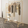 thumbnail image 1 of Clothing Rack Clothes Stand Garment Rack Heavy Duty Multifunctional with Shelves, 1 of 19