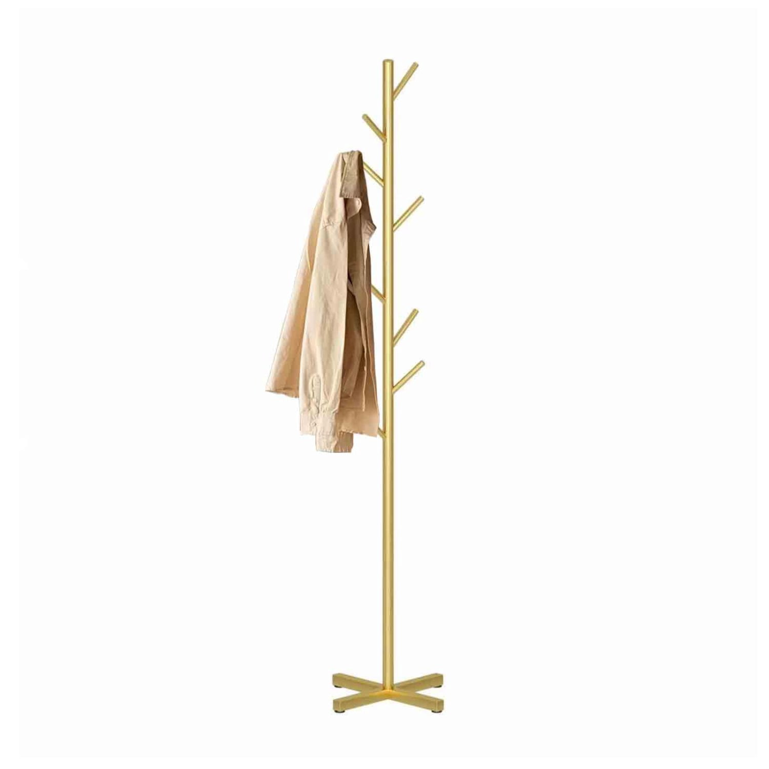 Clothing Rack, Golden Metal Freestanding Heavy Duty Clothes Rack with ...
