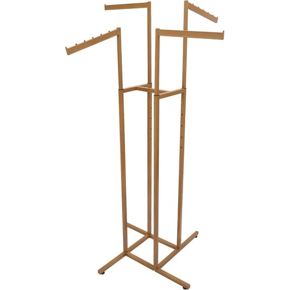 Clothing Rack - Heavy Duty 4 Way Adjustable Clothing Rack with Slanted ...