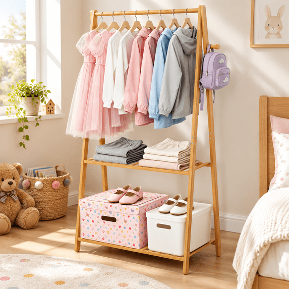 Vitamins Shelf Rack Clothing Rack Small Clothes Racks Garment 50