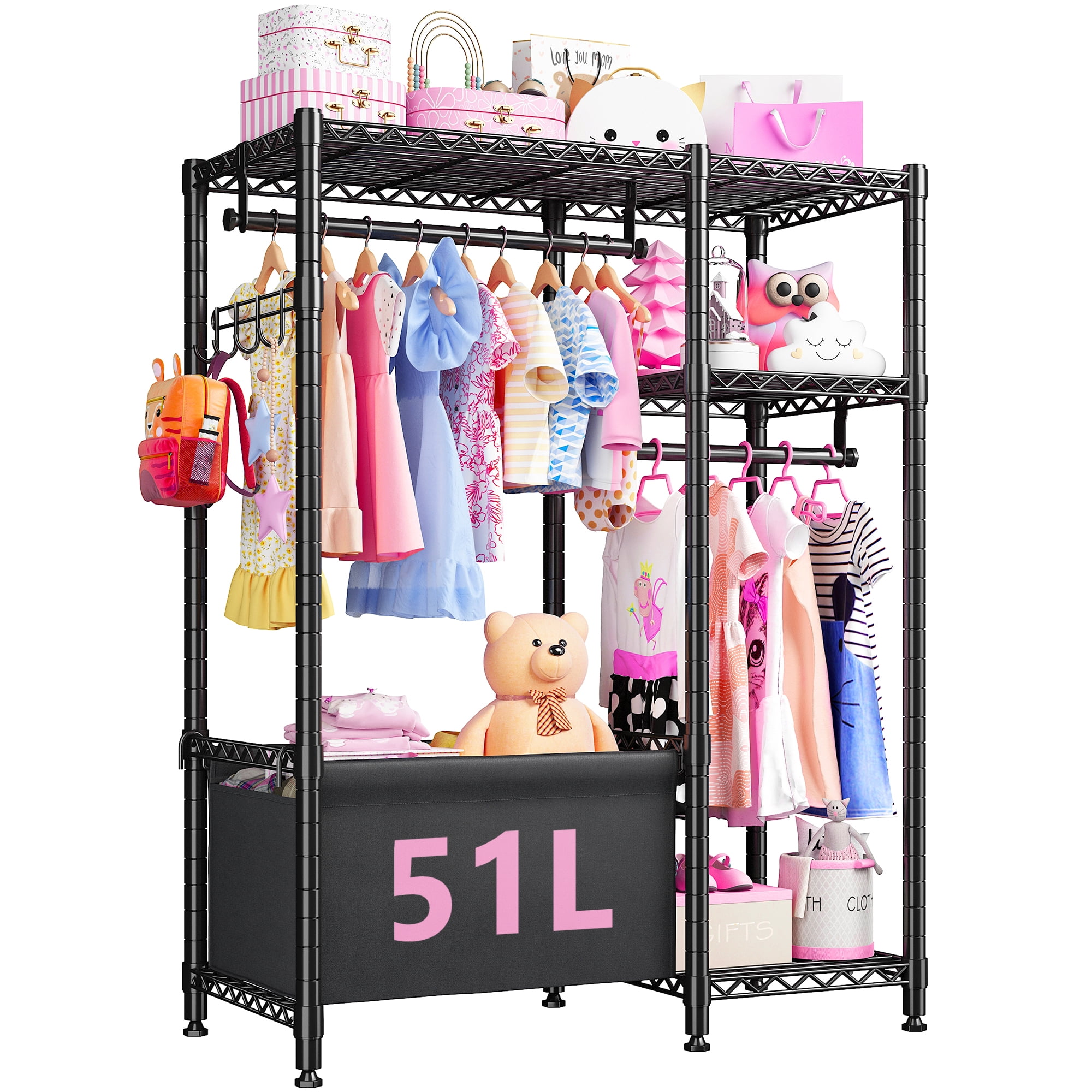 https://i5.walmartimages.com/seo/Clothing-Racks-for-Hanging-Clothes-Portable-Clothes-Rack-Loads-500lbs-Cute-Metal-Frame-Clothing-Rack-Adjustable-Garment-Rack-Black_7701fdea-40b0-4749-932a-8449fc96be89.9932daad8bf1ae6e5eb1a74e1ae2402b.jpeg