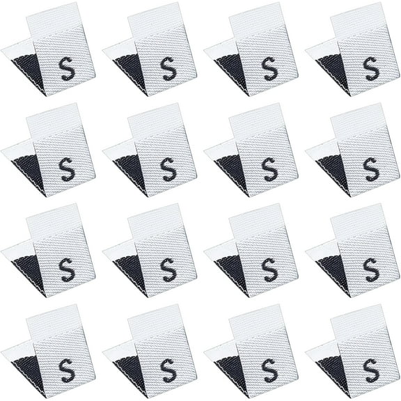 Clothing Size Labels(S) Garment Accessories Size Tags White 18x12.5x1mm 600pcs/set
