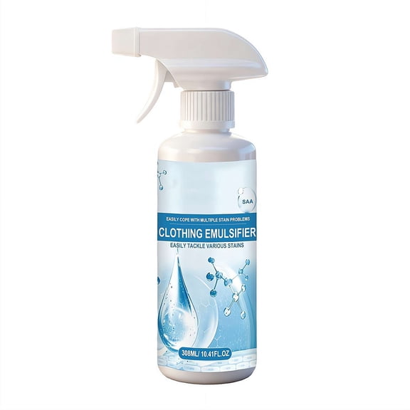 Clothing Stain Remover Spray – 300ml, Powerful Emulsifying Formula, Pre-Treatment for Laundry, Multi-Fabric Stain Cleaner-1pc