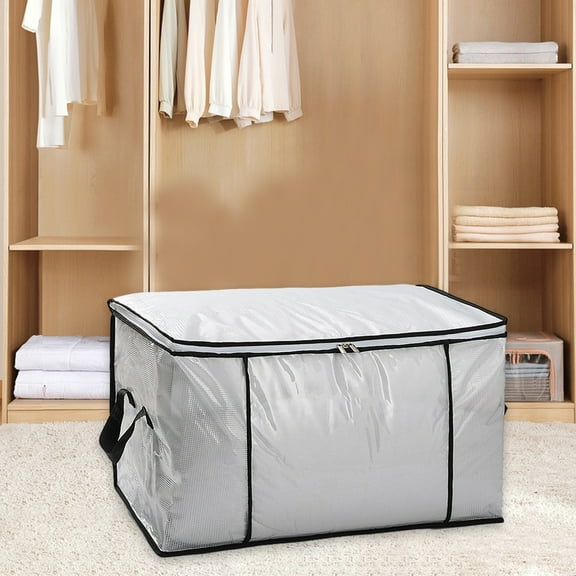 Clothing Storage Bags with Handle and Zipper, Large Capacity Travel Moving Bags for Quilts, Pillows, Blankets, Home Organization and Packing