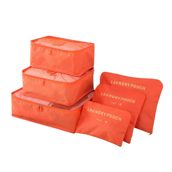 Clothing Storage Travel Six-piece Storage Bag Set Travel Suitcase ...