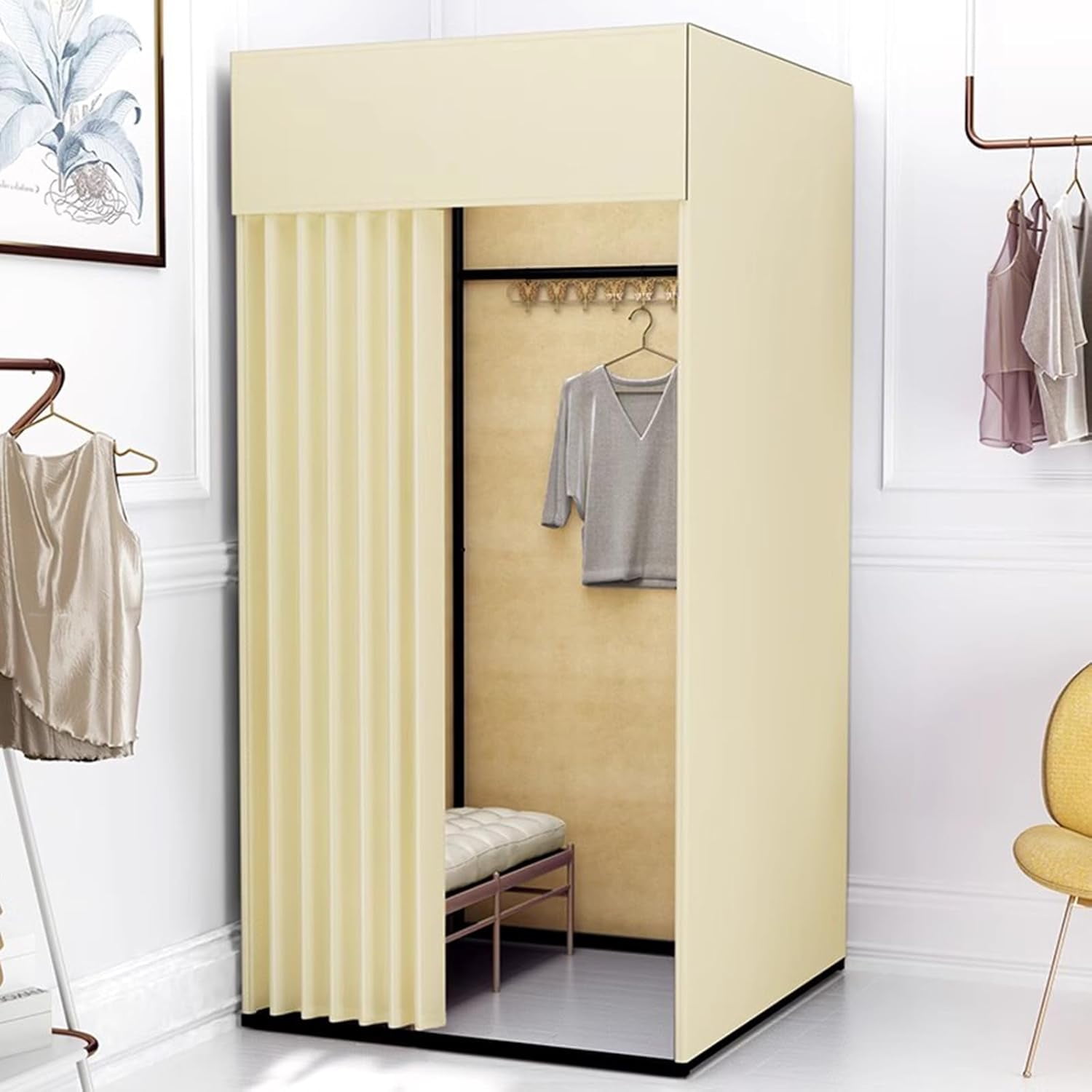 Clothing Store Fitting Room, Movable Square Changing Room, DIY Temporary Locker