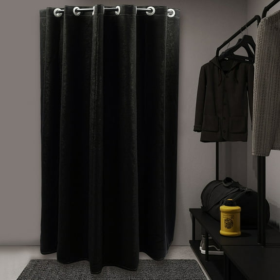 Clothing Store Fitting Room U-Dressing Room for Privacy Protection +Room Divider Black