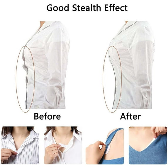 Clothing Tape Double Sided Women Tape Sweat Proof Adhesive Tape Clear Tape for Clothes, Body