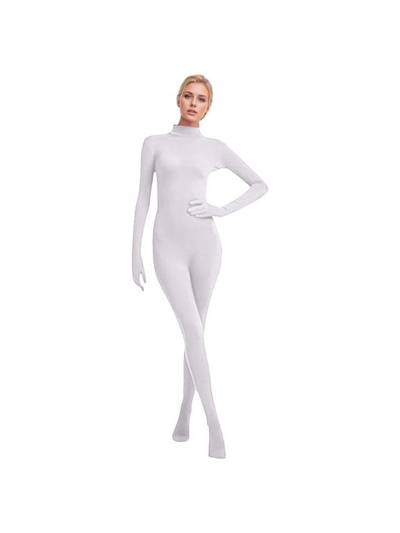 Clothing Women's Seamless Full Body Catsuit for Dance and Stage Performance Bodysuit