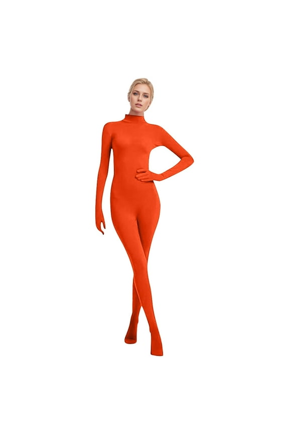 Clothing Women's Seamless Full Body Catsuit for Dance and Stage Performance Bodysuit