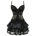 thumbnail image 1 of Clothing Womens Corset Dresses Bustier Skirt Tutu Gothic Lace Set Strapless for Elegant, 1 of 4