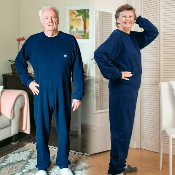 Clothing for Alzheimer's & Dementia - Anti-Strip & Incontinence Onesie/Jumpsuit