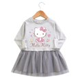 thumbnail image 1 of Clothing for Girls Baby Dresses Kawaii Cute Pink Dress Hello Kitty Muslin Clothes for Children Long Sleeve Korean Outdoor, 1 of 13