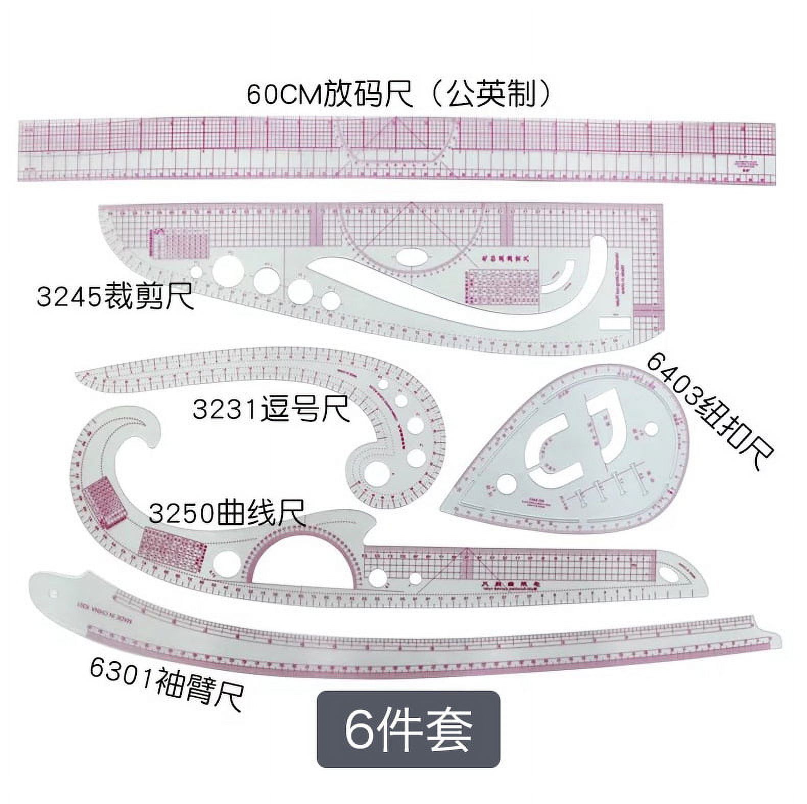Clothing ruler design plate ruler cutting code ruler curve ruler button