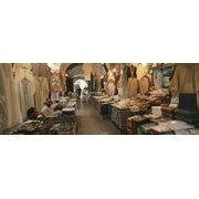 Clothing stores in a market, Souk Al-Liffa, Tripoli, Libya Poster Print 18 x 7