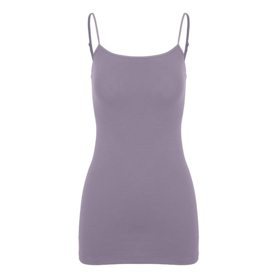ClothingAve. Women's Basic Cami w/ Adjustable Spaghetti Straps-1 (Plus) Dusty Lilac 3X