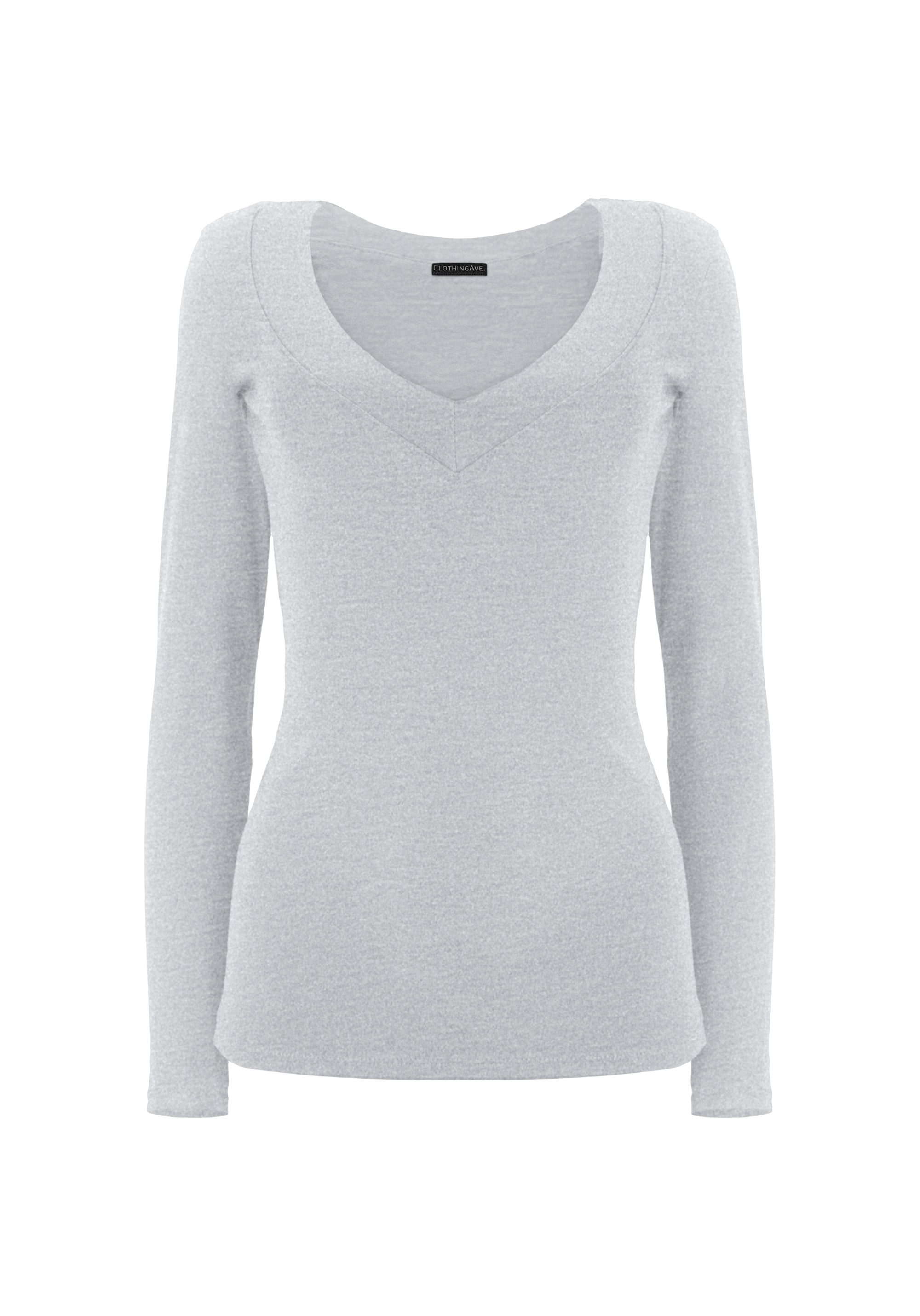 ClothingAve. Women's Deep V-Neck Wideband Undershirt Jersey Cotton