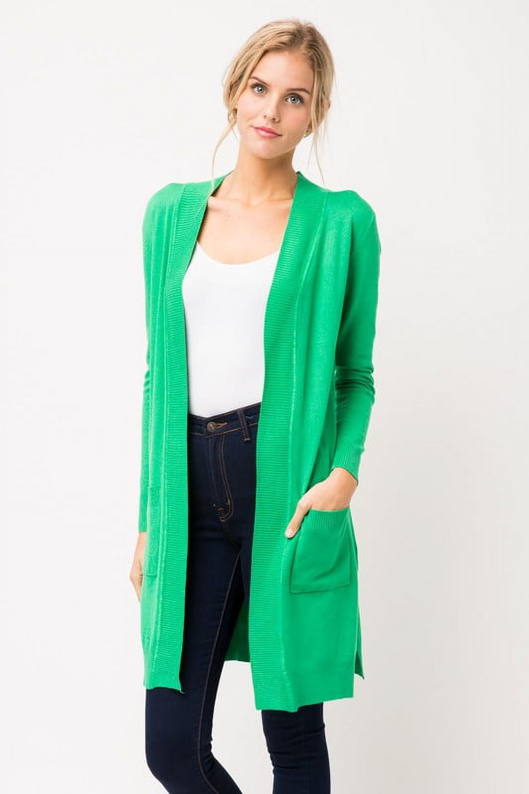 ClothingAve. Women's Long Open Cardigan2 Female Cardigan