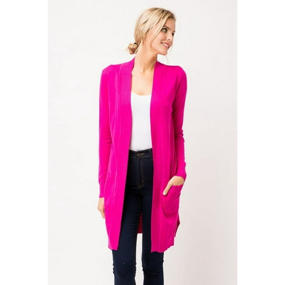 ClothingAve. Women's Long Open Cardigan-2 Female Cardigan
