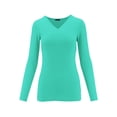 thumbnail image 1 of ClothingAve. Women's Long Sleeve V-Neck T-Shirt Female T-Shirt, 1 of 2