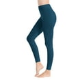 thumbnail image 1 of ClothingAve. Womens Essential Ultra Soft Stretchy Moisture-Wicking Workout Leggings Loungewear Teal Large, 1 of 7