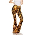 thumbnail image 1 of ClothingAve. Womens Soft Stretchy High Waist Boho Bell Bottom Flare Pants Ghost Rider Small, 1 of 4