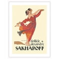 thumbnail image 1 of Clotilde & Alexandre Sakharoff - Vintage Dance Poster by George Barbier c.1921 - Bamboo Fine Art 290gsm Paper Print (Unframed) 18x24in, 1 of 4