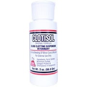 Clotisol Blood Clotting Suspension | 2 Oz | Effectively Stop Bleeding From Minor Cuts & Wounds | Great For Nail Trims, Beak Trims, Dogs & Cats, Birds And Exotics