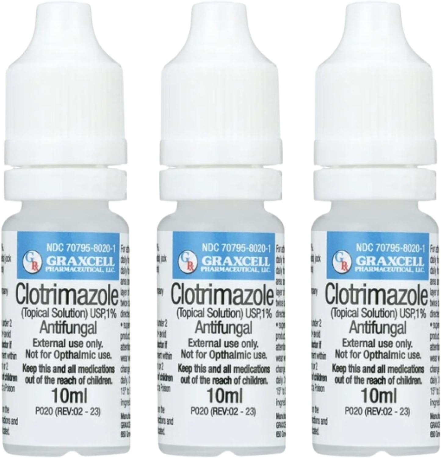 Clotrimazole 1 Antifungal Topical Solution FastActing Relief for Athlete's Foot, Jock Itch