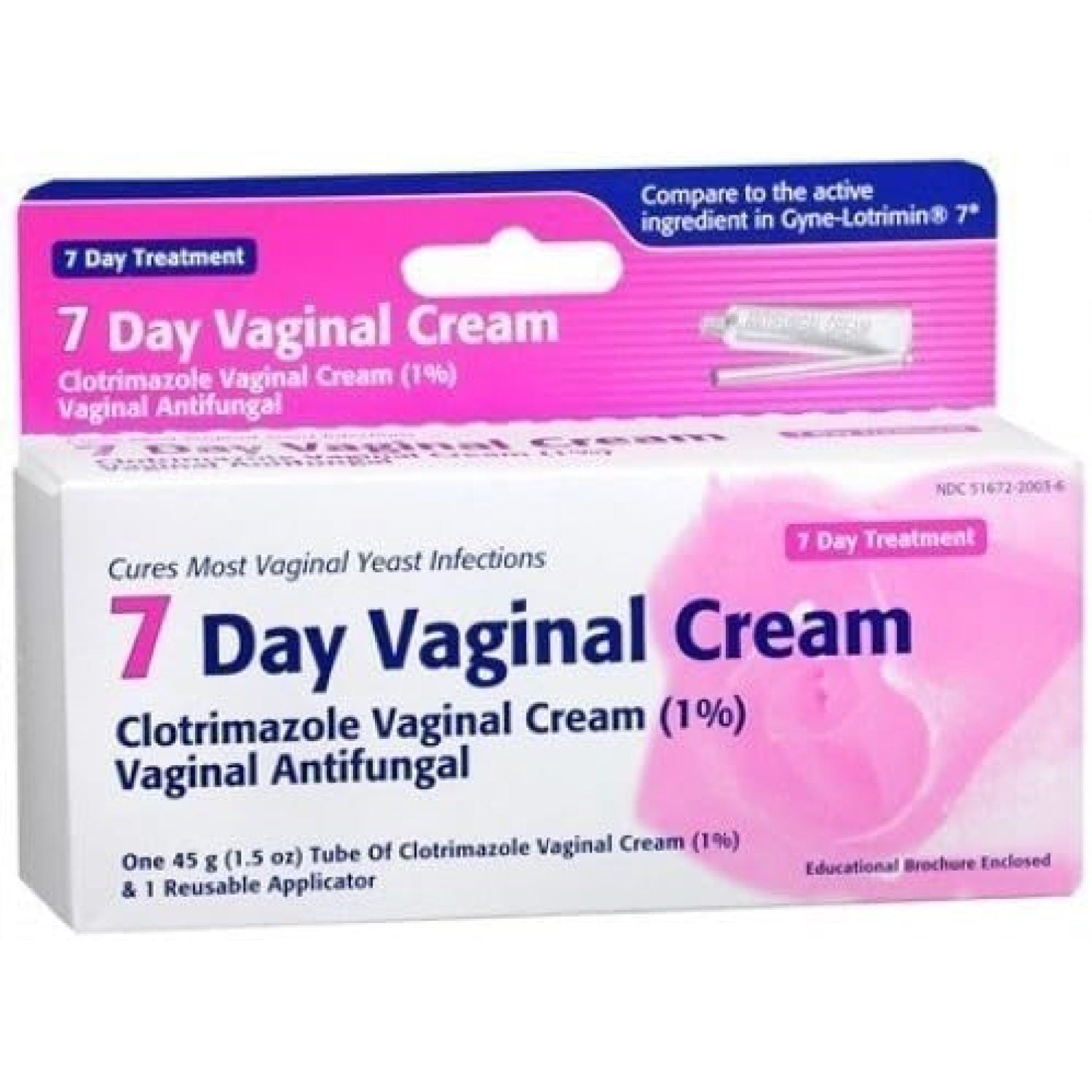 Clotrimazole 7 Vaginal Cream 45 g, 1.58 Ounce (Pack of 3)