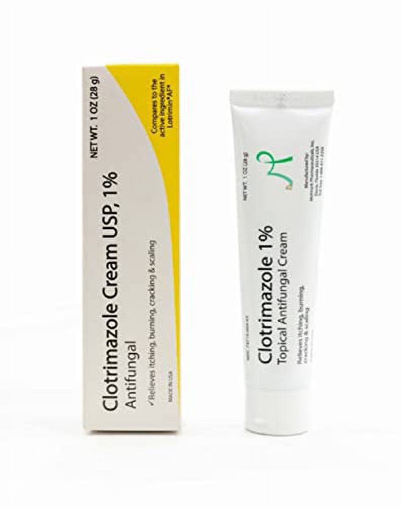 Clotrimazole Cream USP, 1 Topical Antifungal Cream, Treats Athlete's