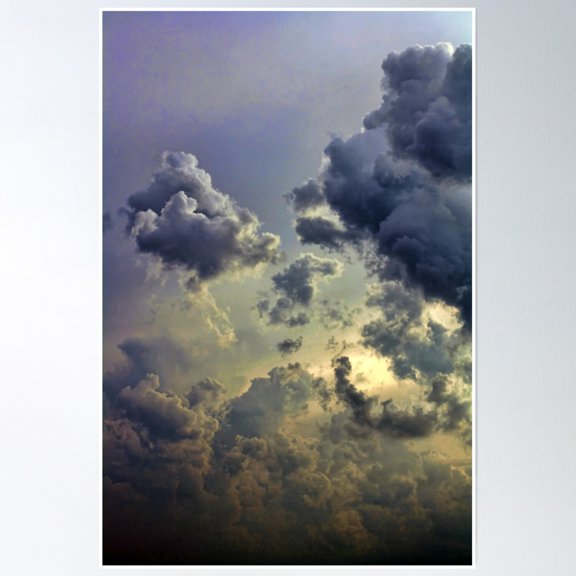 Cloud 1195 Poster Wall Art, Modern Wall Decor, 12x18 UNFRAMED