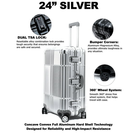Cloud 9 Fashion All Aluminum Luggage