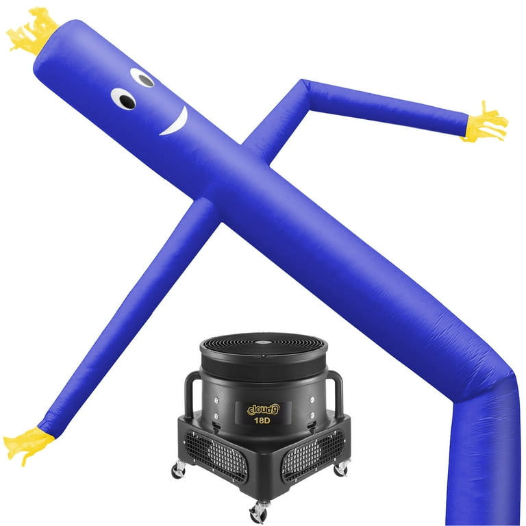 Cloud 9 Inflatable Wacky Waving Tube Man with Blower, Blue 20 ft