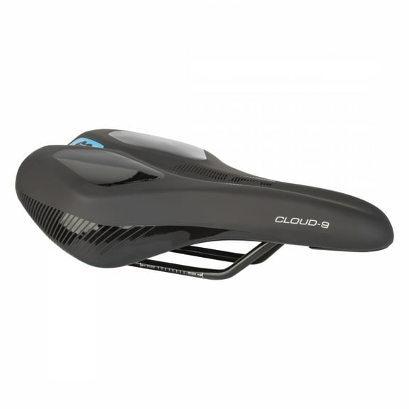 Cloud-9 Unisex Medium Sport Saddle Kush Plus Memory Foam Road MTB Unisex Black