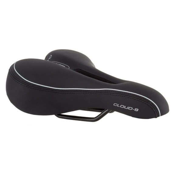 Cloud-9 Ladies Bicycle Comfort Sport Seat Relief Channel, Foam Ladies Black