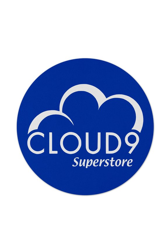 Cloud 9 Logo 7.5" Round 1/4" Thick Mousepad
