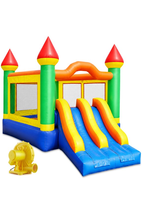 Mega Slide Bounce House & Blower - Commercial Grade Inflatable Bouncer