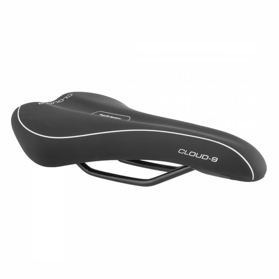 Cloud-9 Mens Bicycle Comfort Sport Seat Relief Channel, All-Around Black