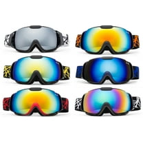 Cloud 9 - Professional Kids Boys and Girls Snow Goggles "Vulture" Anti-Fog Dual Lens UV400 Protection Triple Layered Foam Snowboarding Ski Goggles Multiple Popular Colors to Choose From (1 Pair Only)