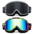 thumbnail image 1 of Cloud 9 - Snow Goggles Adult Anti-Fog Double Lens UV Protection Wide Angle Frameless Mirror Snowboarding Ski (1 Pair only, choose your color), 1 of 4