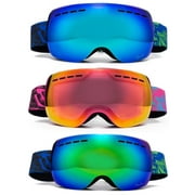 Cloud 9 - Snow Goggles "Nuclear" Adult Anti-Fog Wide Angle Frameless UV400 Snowboarding Ski (1 Pair only, choose your color)