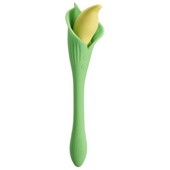 Cloud 9 Spathe Lily Vibe Two-tone G-Spot Vibrator, Green